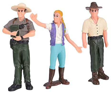 JUMPLAWN 3stücke Landarbeiterfiguren Spielzeug Menschenfiguren Für Puppenhaus Lebensechte Bauernhof Arbeiter Modell Figuren Für Decor Und Modelleisenbahnanlagen