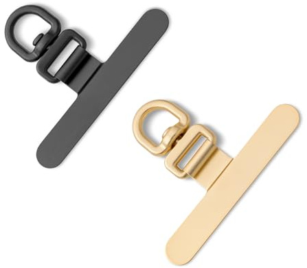 CHUQING Toppa per Cordino Cellulare | Supporto per Catena per Cellulare per Custodie Complete, non Interferisce con il Processo di Ricarica