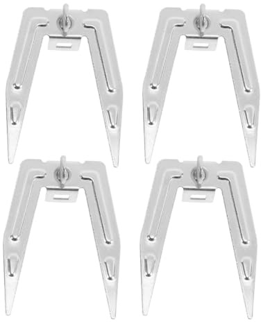 TOYANDONA 4 pièces Fourchettes à Rôtir Acier Inoxydable pour Friteuse à Air Accessoires de Cuisson pour Poulet Viande et Poisson Compatibles Barbecue Cuisine et Camping