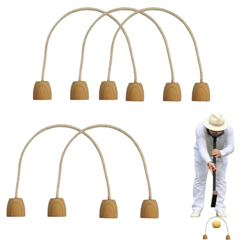 Spelare-Krocket Wickets Set – gräsmatta och trädgårdssporter, utrustning | familjespel utomhus, hållbar lekanordning | Krocketdäck och våtservetter av metall för gräsmatta, bakgård, fäldaktiviteter