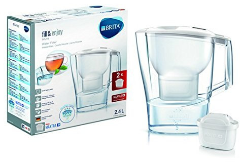 BRITA 1024024 Pitcher Water Filter 2.4L Transparent, White – Water Filter (265 mm, 110 mm, 275 mm, 990 g, 2 pc (S))