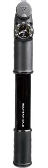 Topeak Mountain DA Mini Pump Black, with Gauge, 8.8 x 1.8 x 1.3