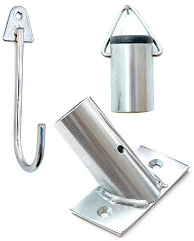 Broom Bracket in Various Sizes (22.4mm Inner with Cap and Hook)