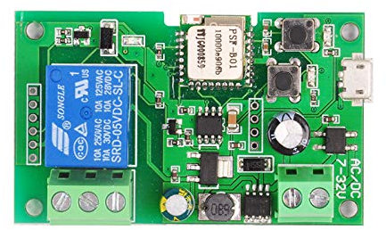 Yueyang 5 V 12 V 24 V 32 V WLAN-Schalter Wireless Relais Modul Smart Home Automation Module Telefon App Fernbedienung Timer Alexa Sprachsteuerung für Steuerungssystem