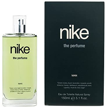 NIKE - The Perfume Man 150 ml, Colonia Hombre, Perfume Formato Spray, Eau de Toilette Natural y Masculino, Aromática Amaderada, Fragancia Intensa, Juvenil y de Larga Duración