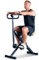 PhysioRoom Squat Machine, Glutes & Leg Exercise Equipment for Home Use | Squat Exercise Machine Relieves Knee Pressure w/Adjustable Handlebars, LCD Monitor, Seat Cushion - Foldable Home Gym Equipment