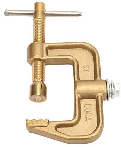 Welding Earth Clamp, Welding Clamps, 500A Brass Classical G Shape Ground Welding Earth Clamp for Welding Machine