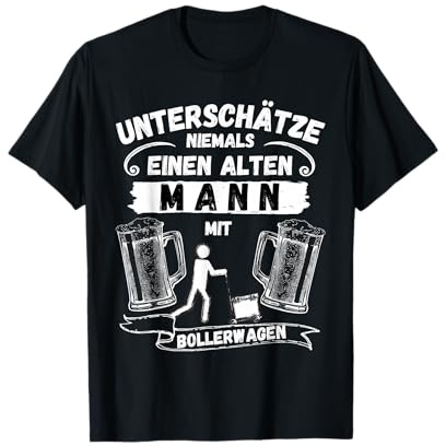 Vatertag 2022 Design mit Bollerwagen und Bier T-Shirt