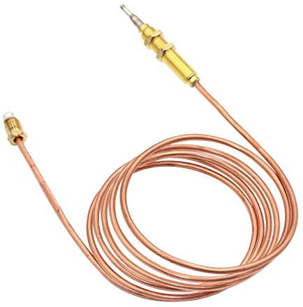 METER STAR Thermocouple universel à gaz de 152,4 cm de long, utilisé sur barbecue, chauffage de foyer ou chauffe-eau à gaz M8 x 1 écrou et embout de tête