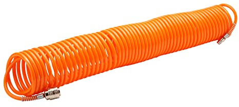 Spiralschlauch Druckluftschlauch 15 Meter Schnelladapter