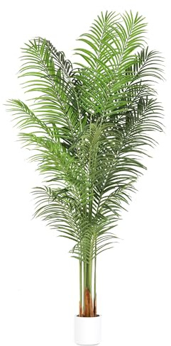 ProDeco Artificial Palm Tree 7.2Ft Tall Fake Potted Plant Faux Silk Green Floor Decorative Large Artificial Plants Indoor for Office Home Living Room Outdoor Decor