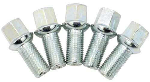 BIAREN 5x Standard Wheel Nut Stud Bolts Wheel Lug Bolt Studs For Audi A3 A4 A6 TT Seat Altea Ibiza Leon Toledo Skoda Fabia Octavia Superb VW Golf Bora Polo Caddy Passat Jetta Beetle Tiguan 8D0601139D