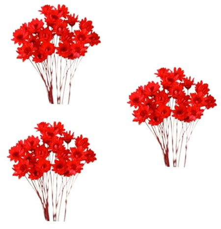IMIKEYA 90 STK Künstlicher Blumenstrauß Künstliche Blumenköpfe Kunstblumen Für Balkon Ewige Getrocknete Künstliche Blumen Dekoration Trockene Blumen Brasilien Haushalt