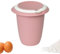 Westmark Quirltopf mit zweigeteiltem Deckel, 1 l, Mit Ausgießer, Kunststoff, Rosa/Weiß, 3151227P