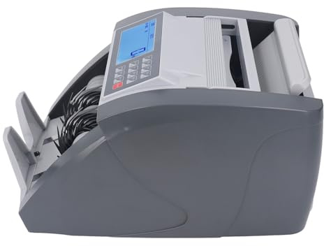 Compteuse de billets avec écran LCD et détection de faux UV-MG-IR-MT-DD, écran clair, compteur de pile, domaine d'application (prise européenne 220 V)
