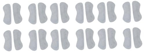 minkissy 12pairs Heel Grips Inserts Comfortable Cushioning Heel Pad for Men Shoes Half Insoles Double-Sided Adhesive Tape Grey