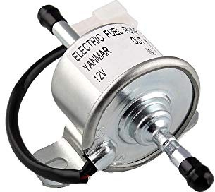 Elektrisk bränslepump, 129612-52100 bränslematningspump passar Yanmar 4TNV88, 12 V extern ersättning passar för Hitachi liten grävmaskin