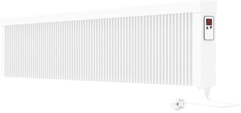 eVARMO Areo Smart GS 2000 W Elektroheizung Wandmontage - Elektroheizkörper mit Thermostat - Elektrische Heizung Smart Home - App steuerbare Heizung WLAN steuerbar - Digitale Elektroheizung