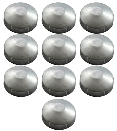 XSMYdpuk 10 Packs Fence Post Cap, Aluminum Chain Link Round End Cap for Outside Diameter Post/Pipe Chain Link Fence Post Cap,114mm
