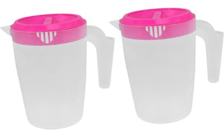 OKUMEYR 2 Stück Eiskaffeebehälter Für Kühlschrank Mit Deckel Großes Fassungsvermögen Isolierter Wasserbehälter Mit Ausguss Saftbehälter Für Getränke Behälter Mit Aufguss Für Obst Und