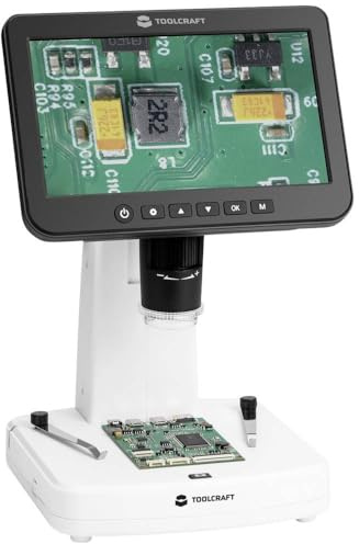 TOOLCRAFT TO-9407067 Microscope numérique 300 x lumière réfléchie, lumière transmise