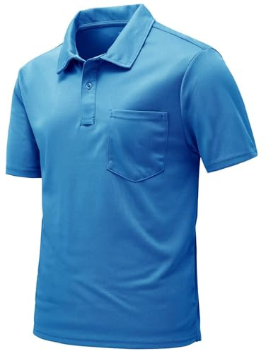 Rdruko Poloshirt Herren Kurzarm mit Brusttasche Polohemd T-Shirts Sommer Golf Polo Shirt Slim Fit für Männer