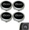 NHQZ Coprimozzo per Fiat 500/500L/500X 60mm, 4 Pezzi Coprimozzi Ruota con Logo Auto Emblema Coprimozzo Ruota Centrale Coprimozzo Copri Badge