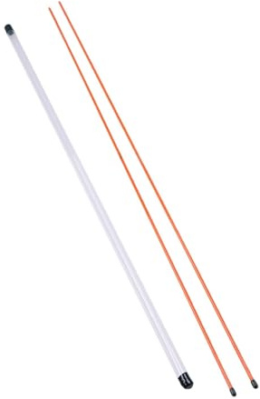 Amagogo 2x Golf Alignment Sticks with Clear Tube Case Putter Teaching Swing Guide Tool Swing Trainer Alignment Rods for Putting