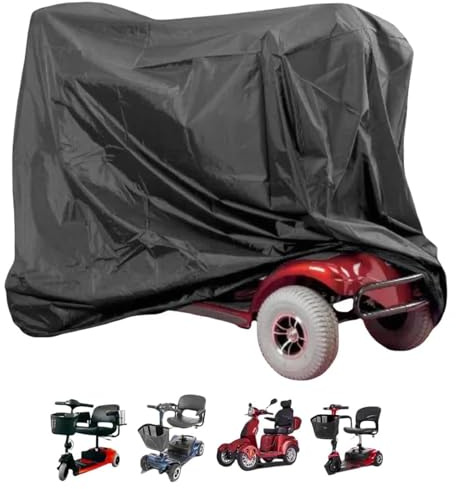 Funda Para Scooter Impermeable Exterior | Protección Para Silla De Ruedas Y Movilidad | Funda Elástica Y Portátil Para Scooter Eléctrico De Ejercicio, Touring, Motocross, Viaje Y Aventura En Bicicleta