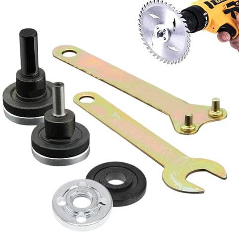 Winkelschleifer Adapter Für Bohrmaschine - Mit Schraubenschlüssel Und Sicherheitsverriegelung,Winkelschleifer Zubehör,Für Schneiden Polieren Metall Beton Schleifen Ecken Enge