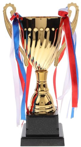 YARNOW Coppa del Torneo in Metallo D’Oro Base Stabile Premio Sportivo Regolabile per Competizioni Scolastiche e Premi di Gioco a Squadre