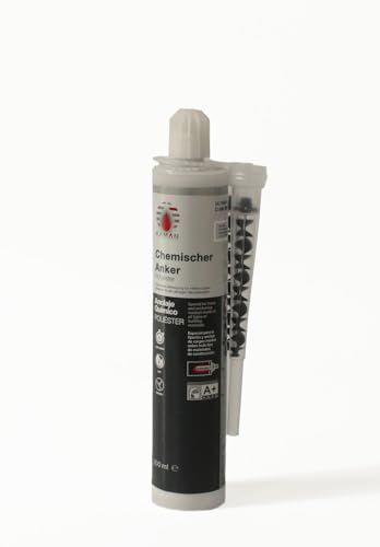 KAMAN-ULTRAPOL C-380 SP - Ancoraggio chimico 280 ml - Malta composita e tasselli chimici, resina poliestere 2K senza stirene, indurimento rapido, per calcestruzzo e muratura, con 2 miscelatori