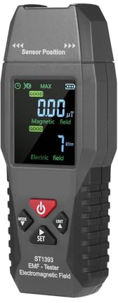 Rilevatore di radiazioni nucleari AS1392 Misuratore EMF LCD Dosimetro campo elettromagnetico Contatore Geiger ST1393(ST1393)