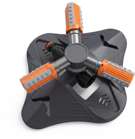 TLDBATICE Aspersor de césped de 3/4 pulgadas – Aspersor circular de 360 grados – Aspersor de jardín – Rociador de agua giratorio – con acoplamiento rápido – para sistemas de riego – Aspersor de césped
