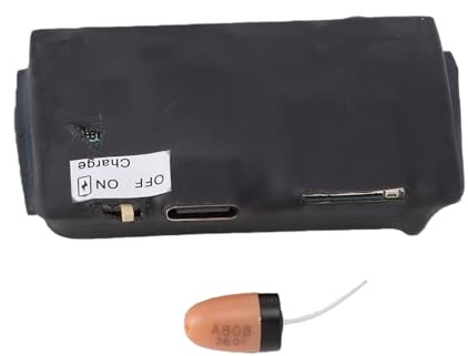 Auricolare Nascosto, Auricolare Bluetooth Leggero con Modulo GSM Ricevitore Portatile Invisibile Nell'orecchio per Comunicazioni di Hosting di Conferenze e Spettacoli Sul