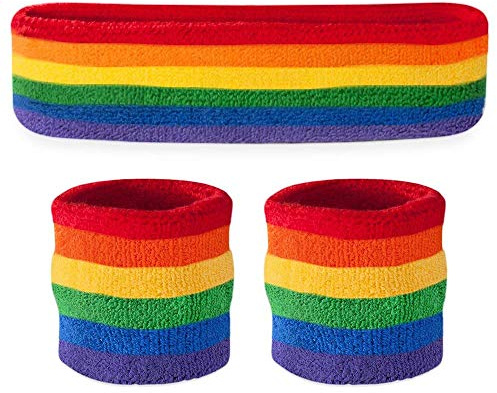 TRIXES 3 Diademas Arcoíris Pride Accesorios Talla única 75cm