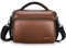 DOMISO Sacoche pour Appareil Photo Reflex DSLR Appareil Photo Sac Bandoulière Sac à Main Housses, Marron foncé