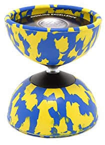 Mister Babache - Diabolo Medio Arlecchino, 0725, Giallo/Blu, No Size