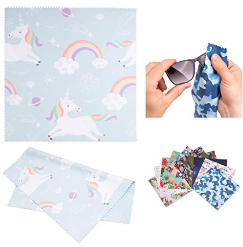 Lens-Aid Mikrofaser Reinigungstuch in schickem Design: Für Kamera, Objektiv, Display und als Brillen-Putztuch (Mikrofasertuch 20x20 cm)