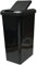 Total Bins UK Limited Voga 45L Black - 2 in 1 Swing or Lift Top Lid Kitchen Bin – Sleek Rectangular Design With Function and Style Combined