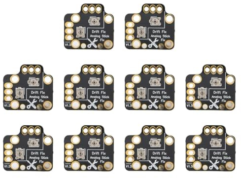 Joystick Drift Reparatur Modul, Ajustierbare Kalibrierungsplatine für Controller, DIY Reparatur Board, 10 Stücke Schwarz