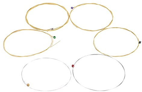 TX620 Lot de 6 cordes pour guitare folk acoustique (.010-.047) Bronze phosphoreux Tension extra légère