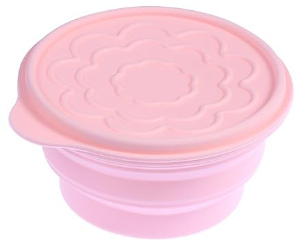 Kisangel Silicone Folding Bowl Expandable Space-Saving Food Container for Outdoor Camping Travel Hiking Home Kitchen School Student