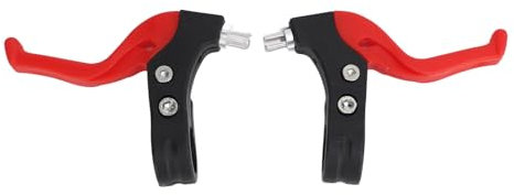 VBESTLIFE Fahrrad Bremsgriff, 1 Paar Universal Nylon Links Rechts Fahrrad Bremshebel Fahrrad Bremsgriff Ersatz (Rot)