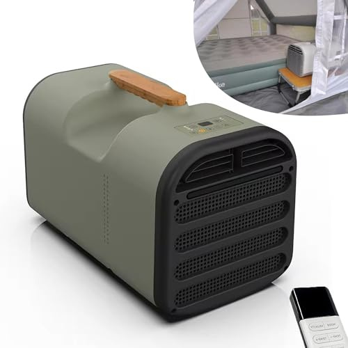 New Small Portable Air Conditioner, 1500W 5200BTU Fast Cooling Air Conditioners Dehumidifier, Remote Control, Low Noise, for Camping Tent, RV, Truck, Van and Fishing