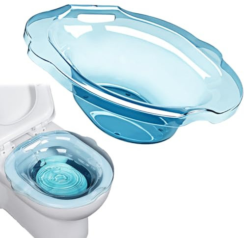 SITZ BAD UNIVERSAL SITZ BAD für Toilettenbreite Sitz, großer Kapazität SITZ BAD SACH SACH DIE LAGEN, Anti-Überlauf-Sitzbad für Hämorrhoiden nach der Geburt Privatpflege, Sitt Bad nach der Geburt