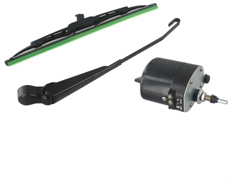12 V Scheibenwischermotor mit Wischerblatt für Fischerboote, Wohnwagen, zuverlässiger 12 V Scheibenwischermotor mit Wischerblatt für Fischerboote, Wohnwagen (Motor)