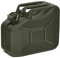 BW® Kraftstoffkanister Metall Benzinkanister 10 Liter - Bronzegrün - RAL 6031-F9 - TÜV-geprüft und UN-Zulassung - Made in Europe