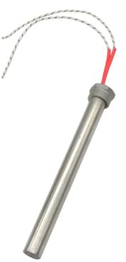 BADIKA Thread Cartridge Heater Single DN20 (25mm/3/4) Thread Fitting Cartridge Heating Element 201 Stainless Steel 16x250mm Heaters Length(380V,DN20 16x250mm 1500W)