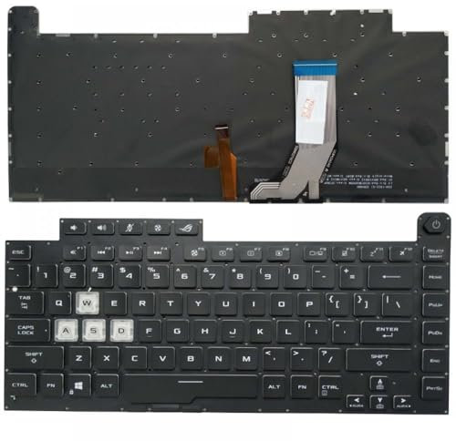 RGB Backlit US Laptop Keyboard Compatible With Strix Scar III G512L G531S5D G531GT G531G GL531 G531GV G531GU V184262GS1